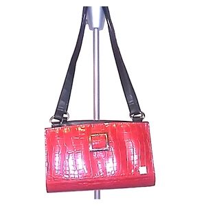 Miche red crocodile shoulder bag